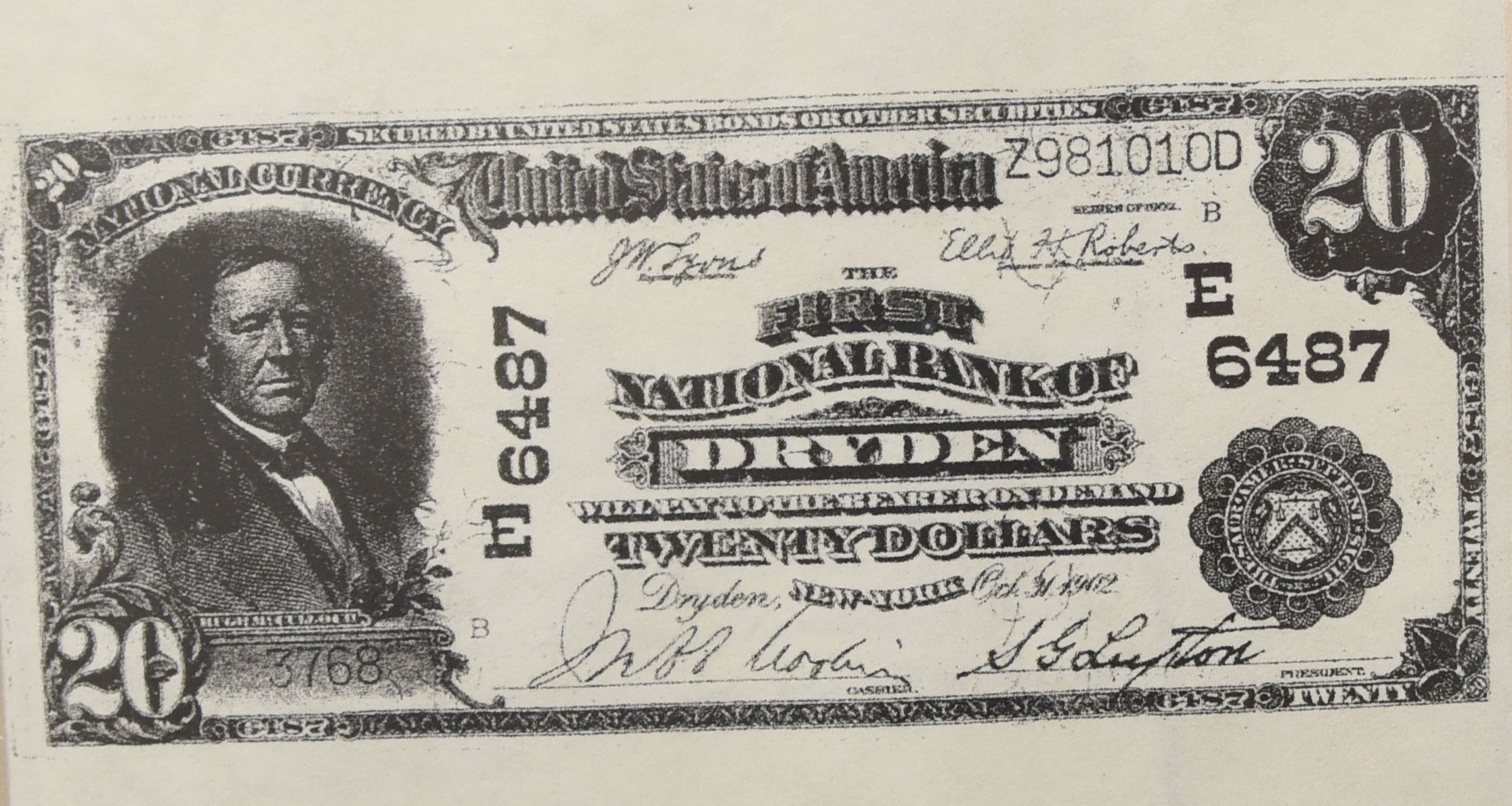 Printed Currency, 20 Dollar Bill